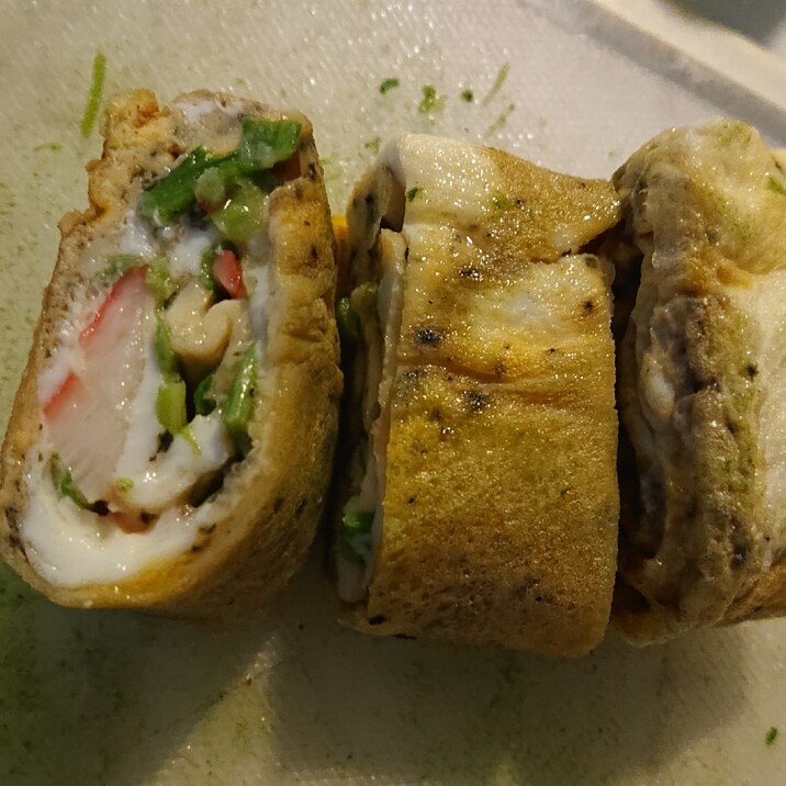 ネギとカニカマのゆかり卵焼き